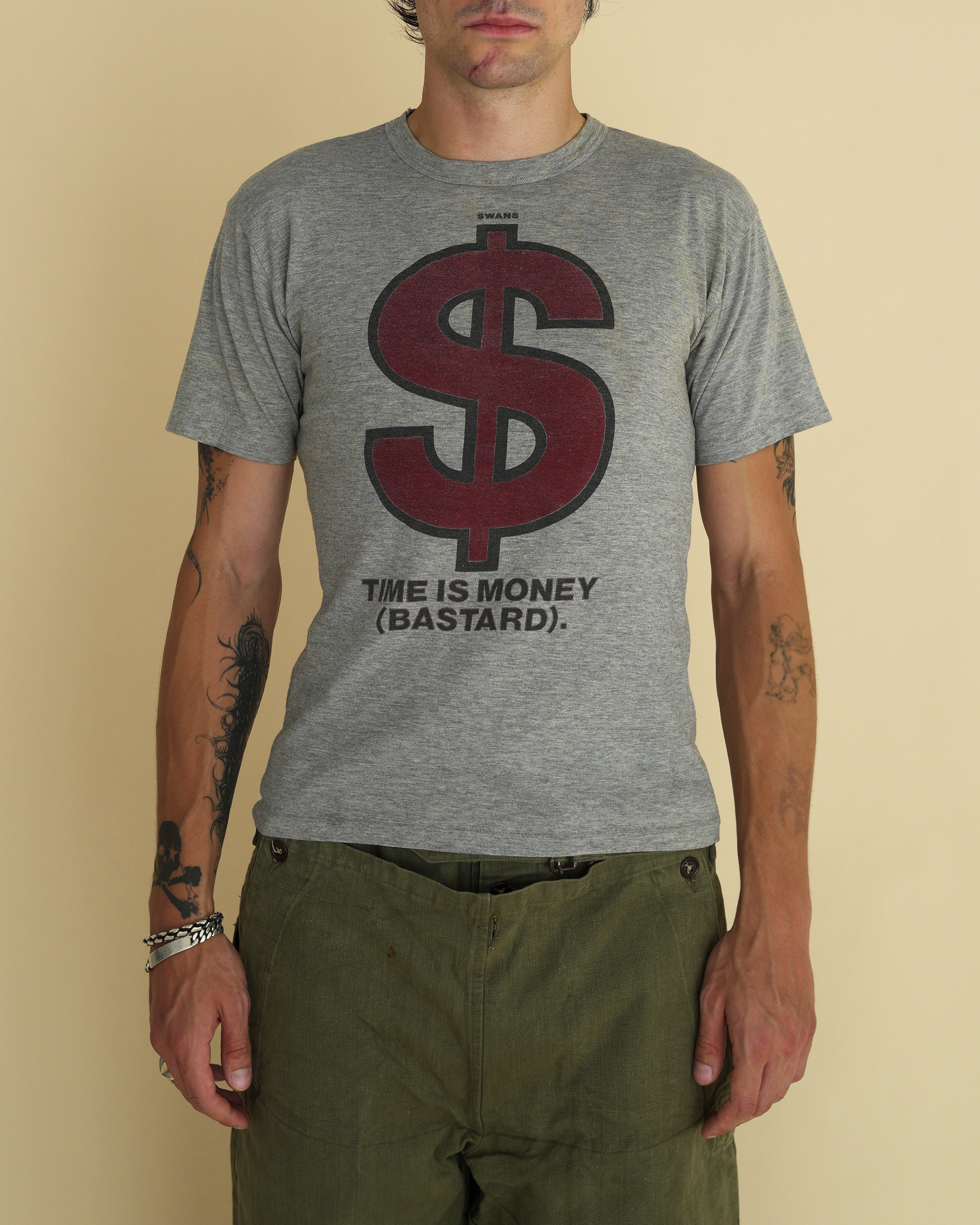 Vintage 1986 Swans “Time Is Money (Bastard)” Promotional T-Shirt