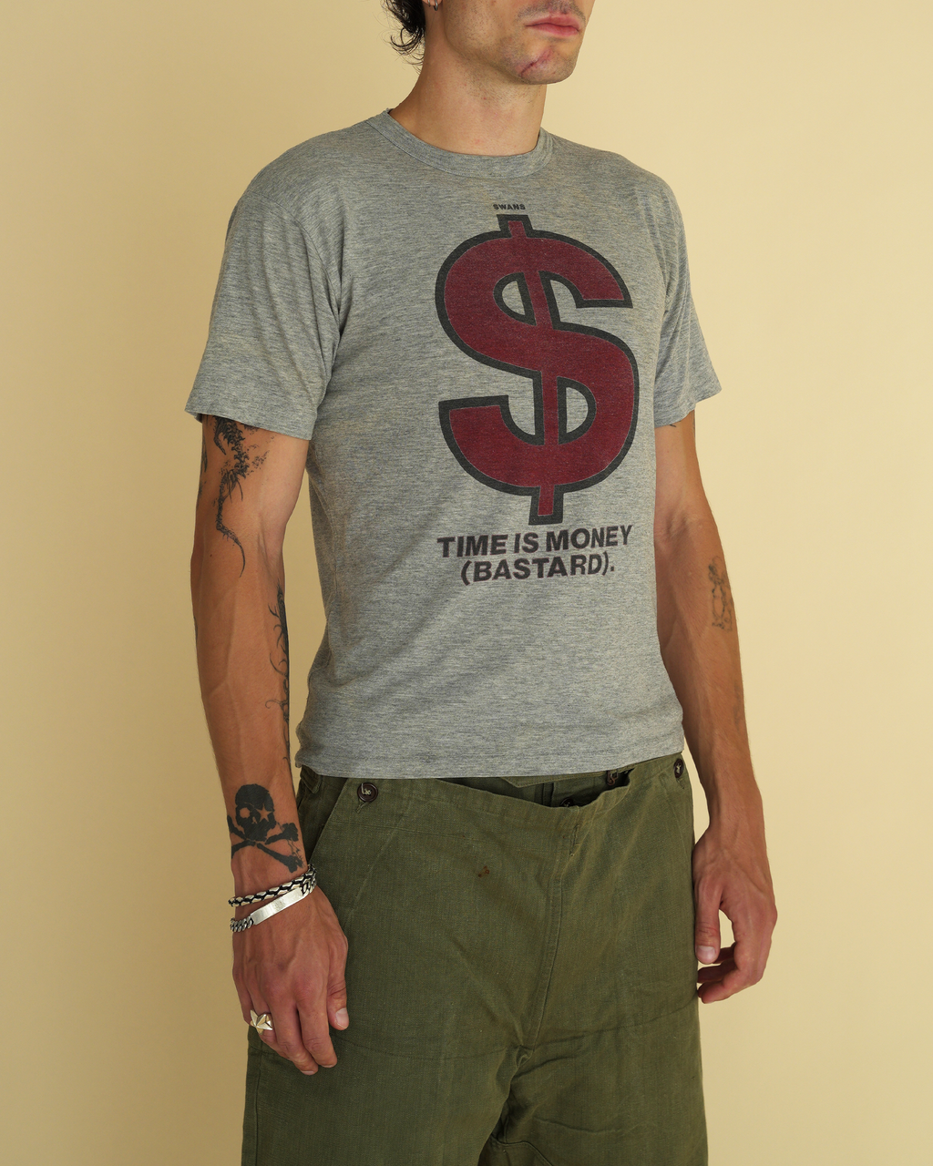 Vintage 1986 Swans “Time Is Money (Bastard)” Promotional T-Shirt