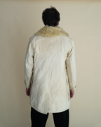 Vintage 1940s Swedish Army m/1913 “Livpäls” Sheepskin-Lined Winter Coat