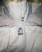 Vintage 1940s Swedish Army m/1913 “Livpäls” Sheepskin-Lined Winter Coat