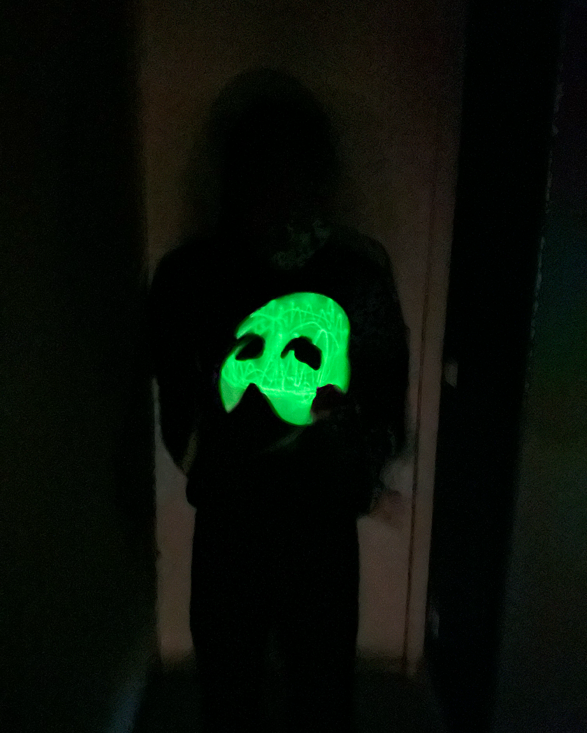 Vintage 1980s The Phantom of the Opera Glow-in-the-Dark Sweatshirt
