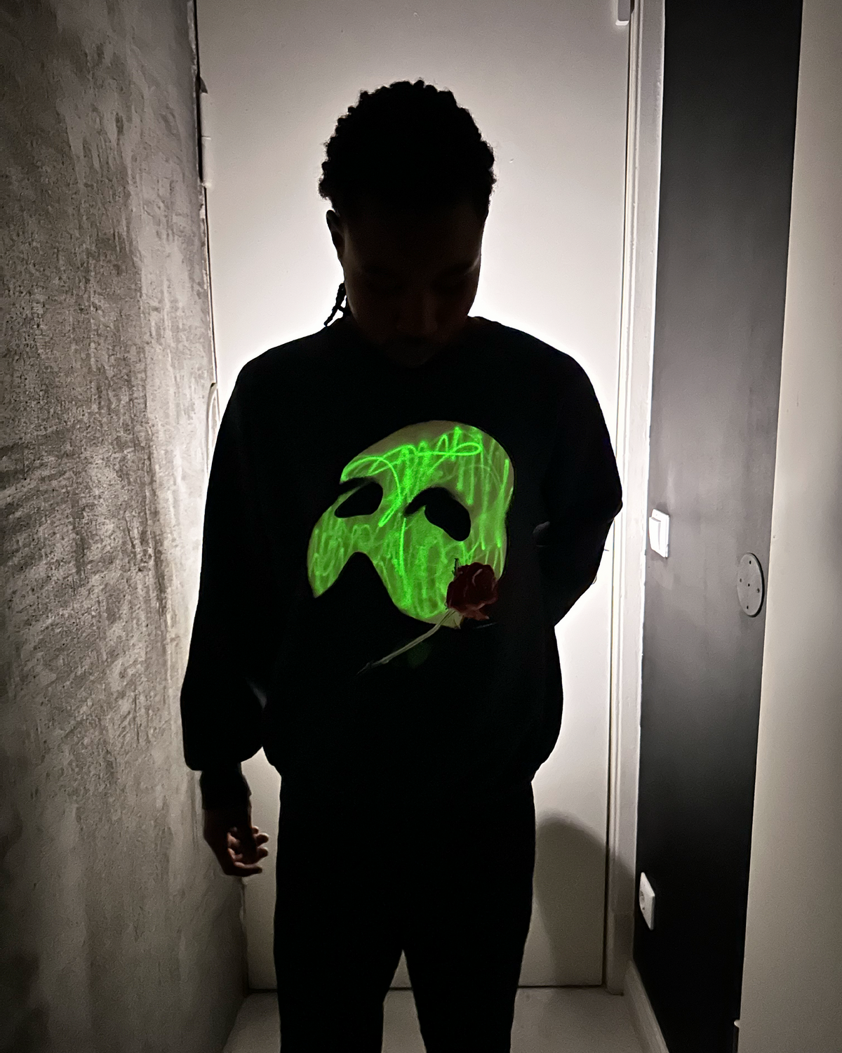Vintage 1980s The Phantom of the Opera Glow-in-the-Dark Sweatshirt