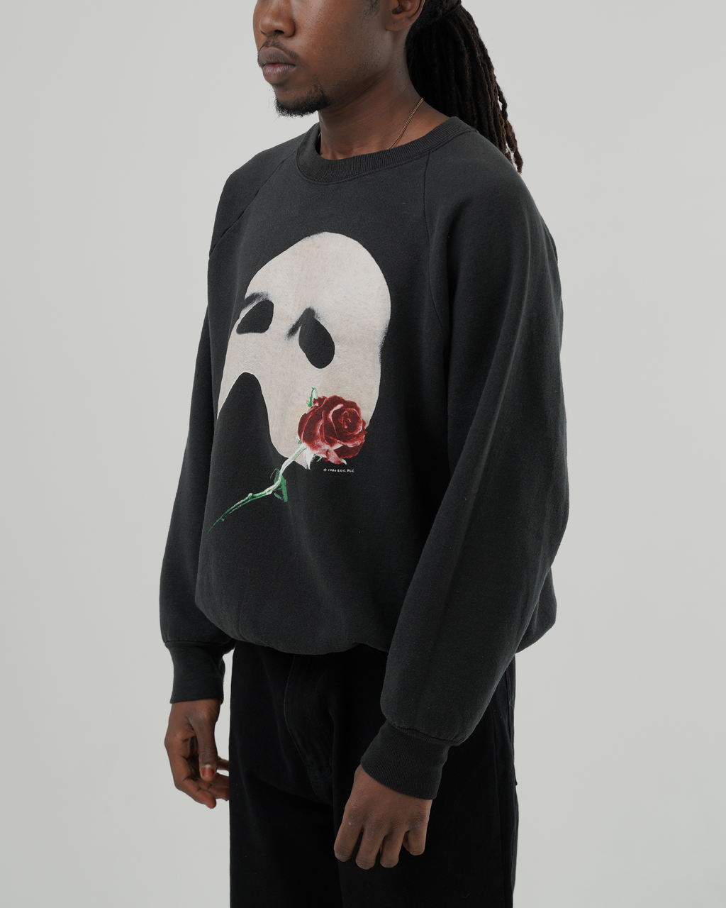 Vintage 1980s The Phantom of the Opera Glow-in-the-Dark Sweatshirt