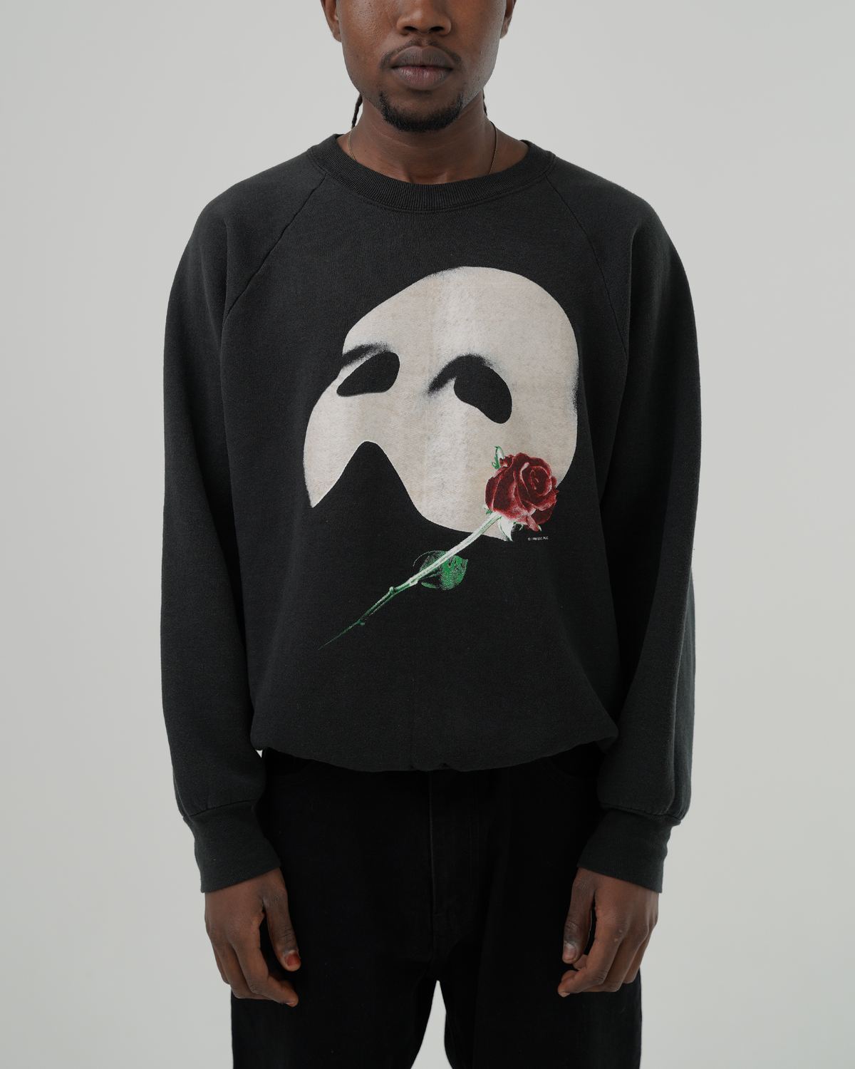 Vintage 1980s The Phantom of the Opera Glow-in-the-Dark Sweatshirt