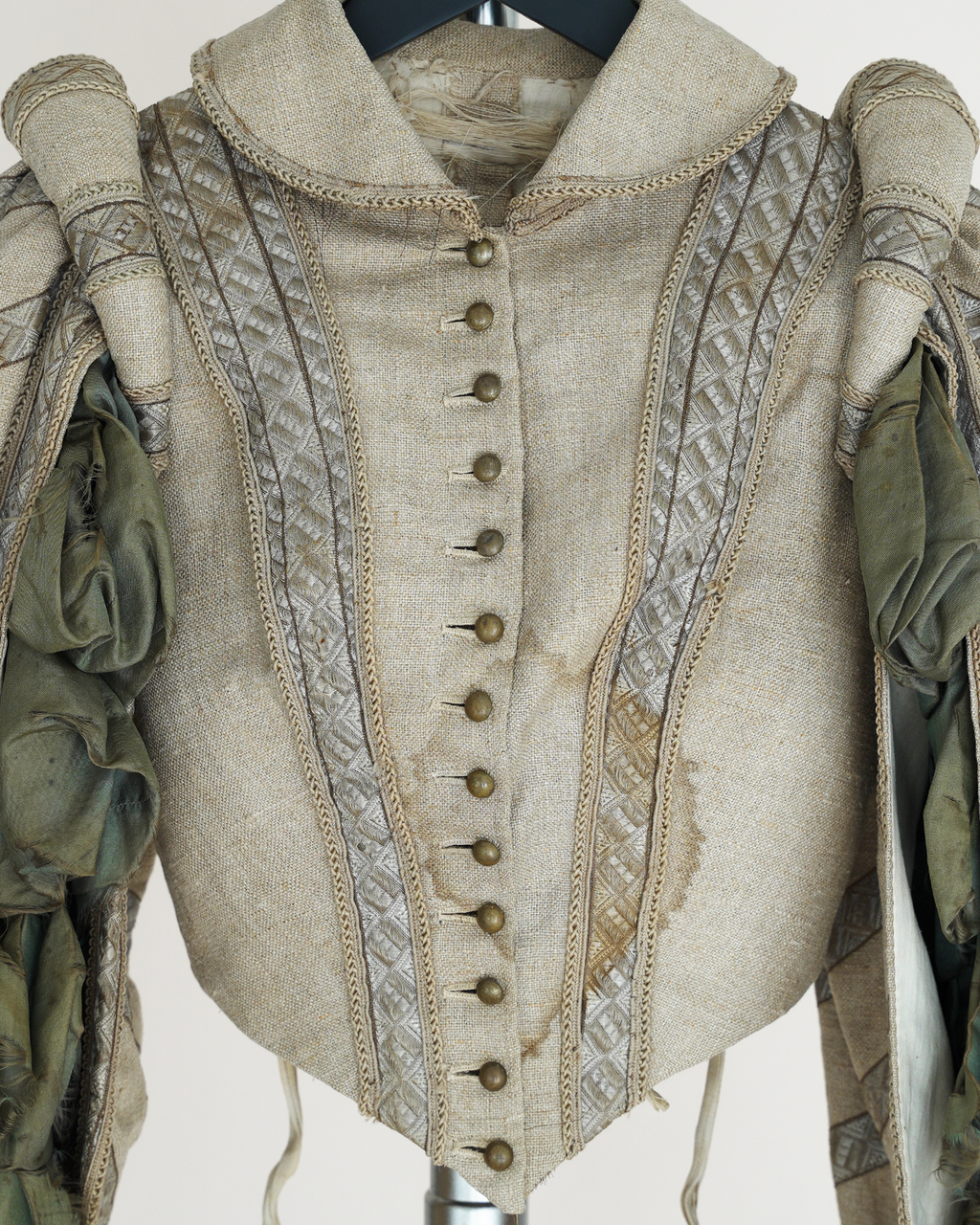 Antique 19th Century Theatrical Renaissance-Revival Slash Sleeved Jacket