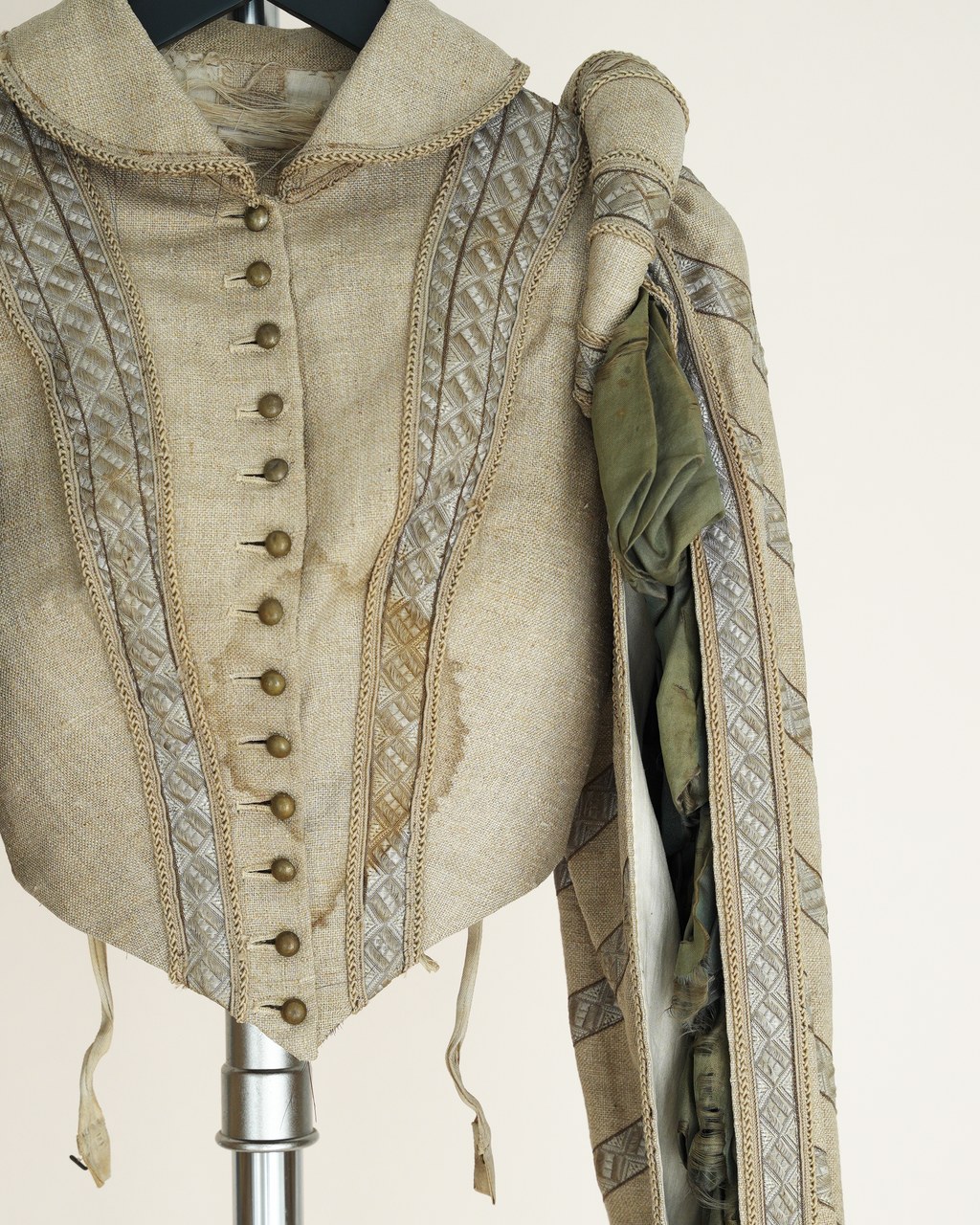 Antique 19th Century Theatrical Renaissance-Revival Slash Sleeved Jacket