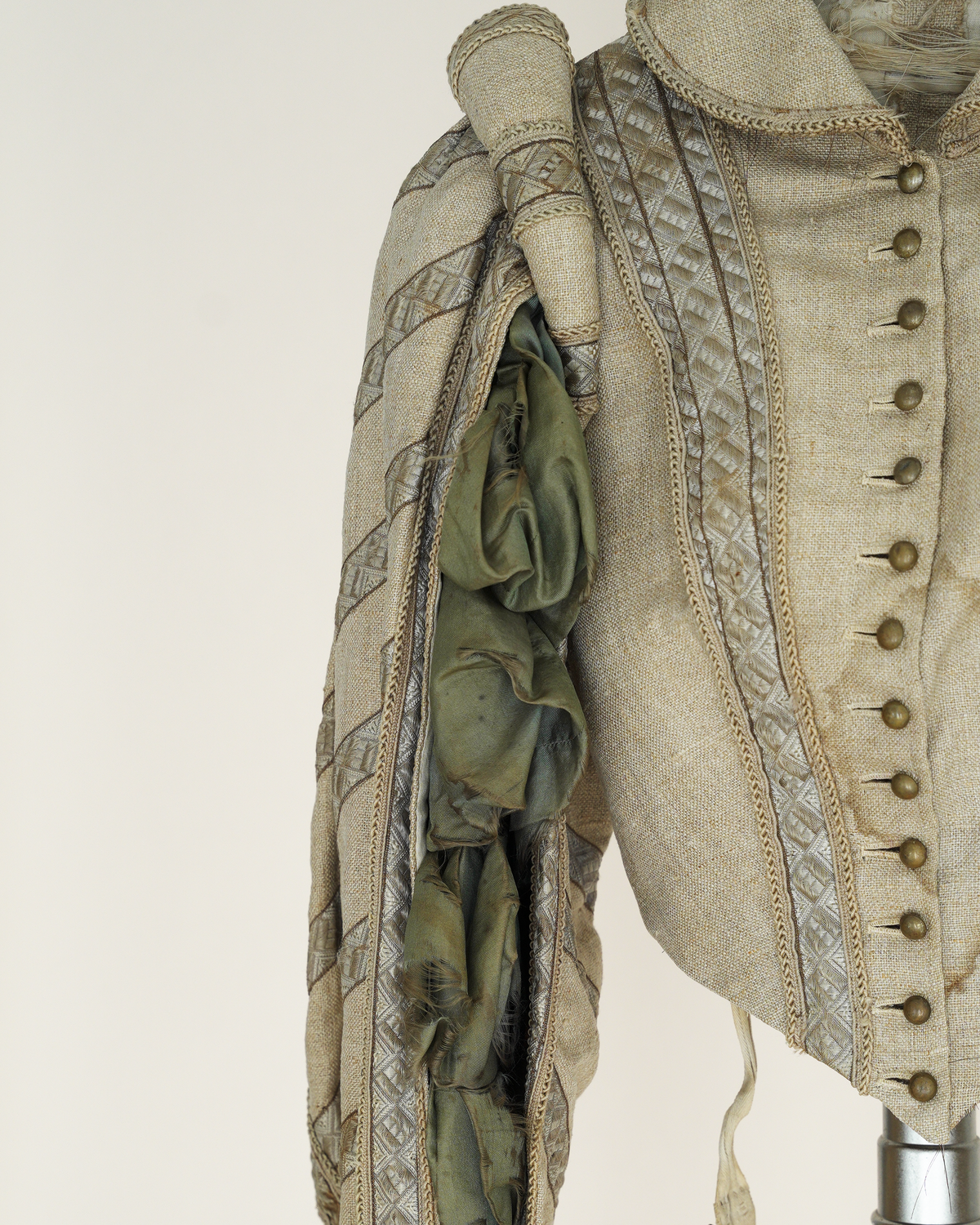 Antique 19th Century Theatrical Renaissance-Revival Slash Sleeved Jacket