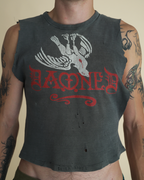Vintage 1977–1979 The Damned “Stretcher Case” Trashed Punk Muscle T-Shirt