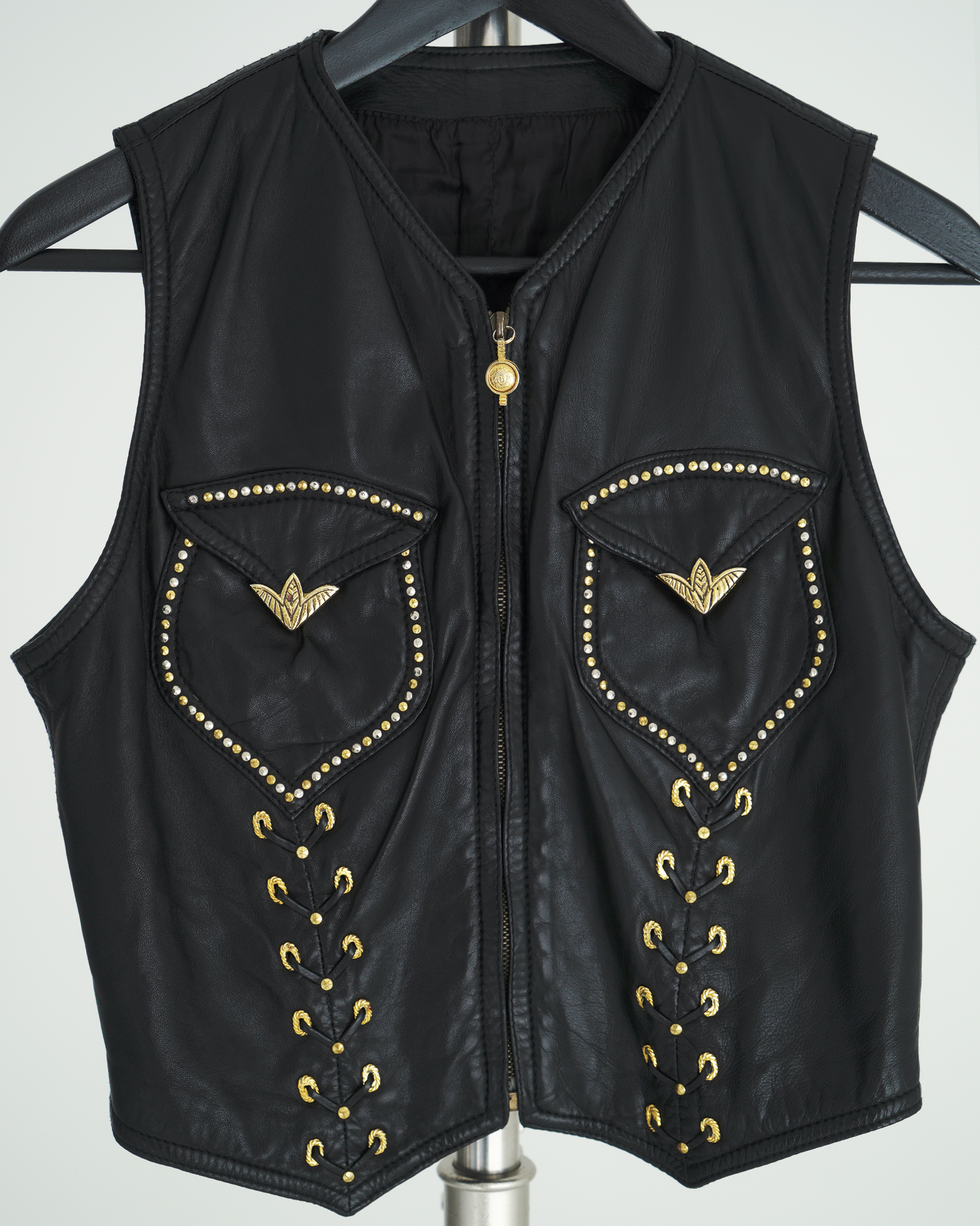 Gianni Versace S/S 93 "Western" leather set