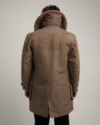 1940s Swedish Army “Livpäls” Sheepskin-Lined Field Coat
