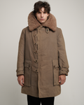 1940s Swedish Army “Livpäls” Sheepskin-Lined Field Coat