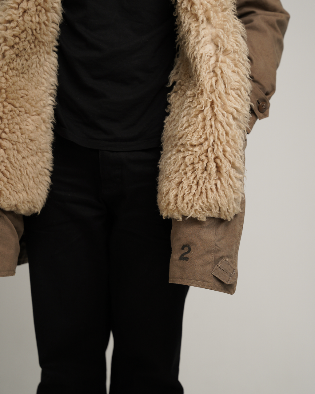 1940s Swedish Army “Livpäls” Sheepskin-Lined Field Coat