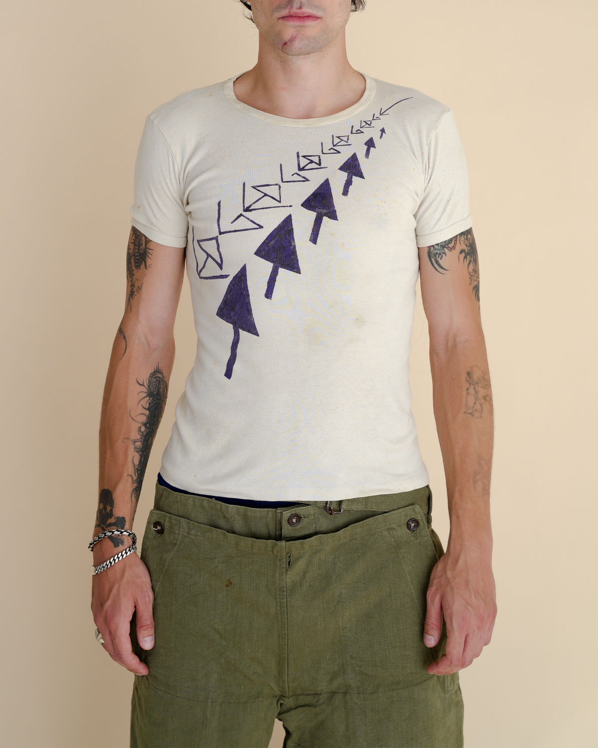 Vintage 1978/1979 “The Edge” Geometric Arrow-Graphic T-Shirt