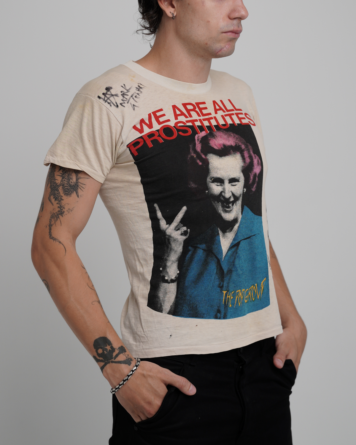 1979 The Pop Group 'We Are All Prostitutes' T-Shirt – Signed by Mark Stewart & Band