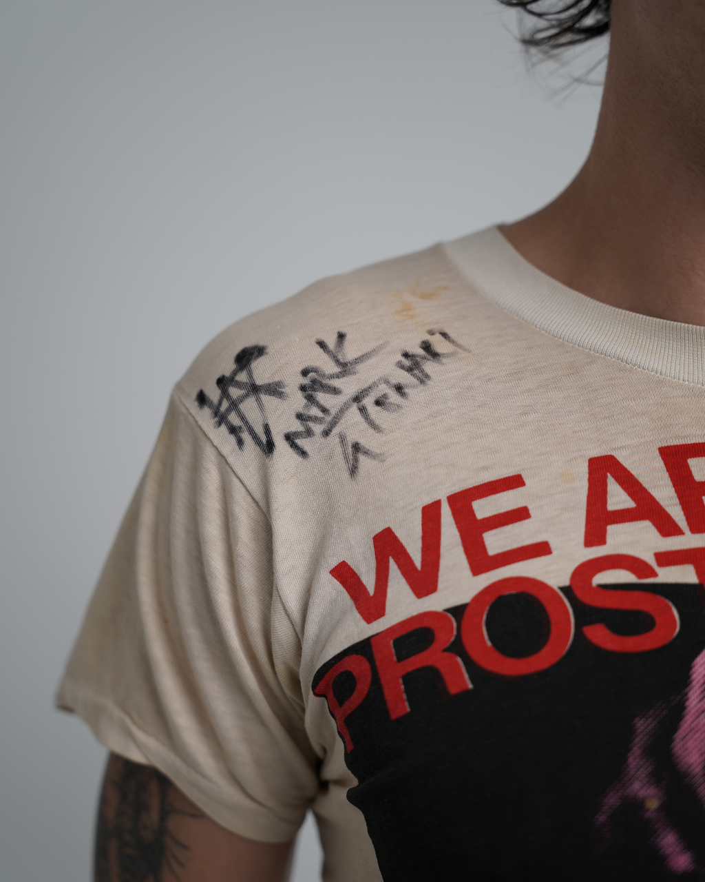 1979 The Pop Group 'We Are All Prostitutes' T-Shirt – Signed by Mark Stewart & Band