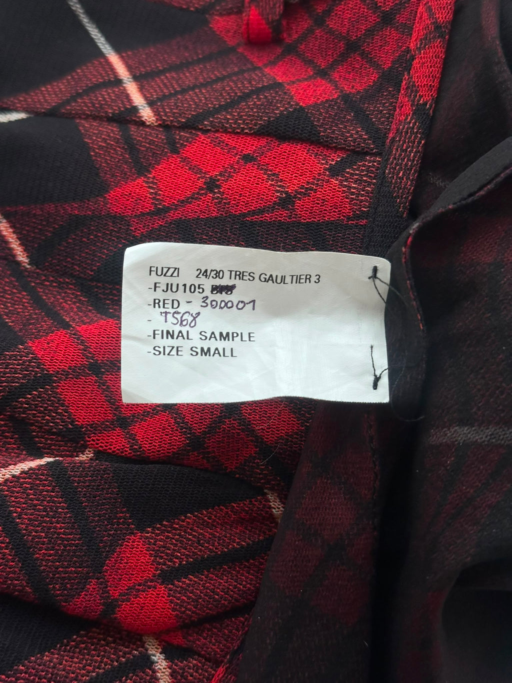 Jean Paul Gaultier 2-Piece Tartan Plaid Mesh Kilt Set