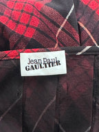 Jean Paul Gaultier 2-Piece Tartan Plaid Mesh Kilt Set