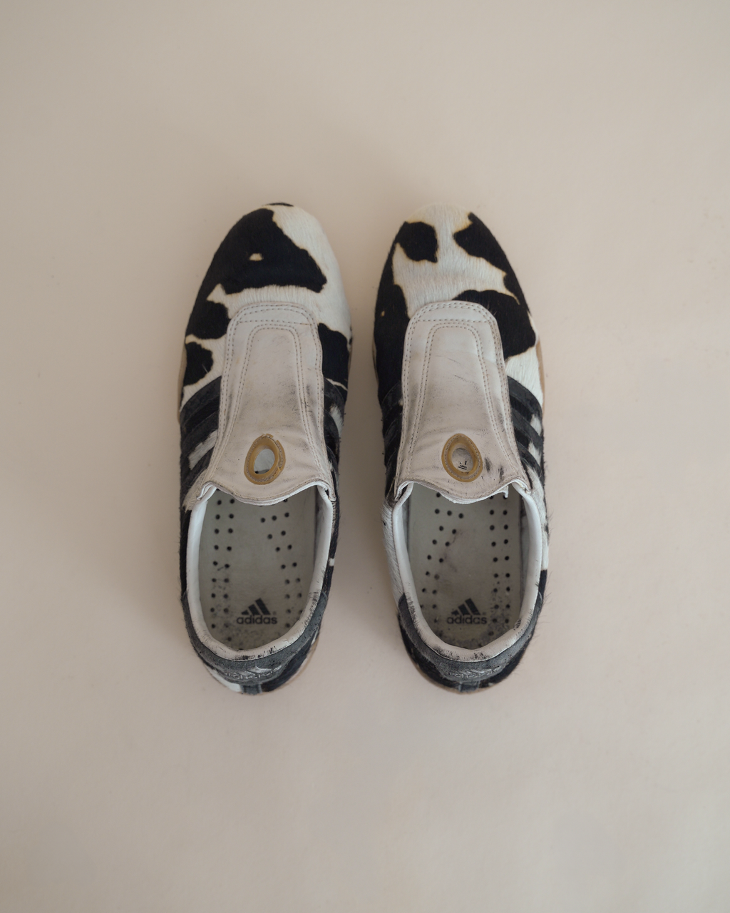 Adidas x Yohji Yamamoto Y-3 2003 “Mei” Calf-Hair Trainers.