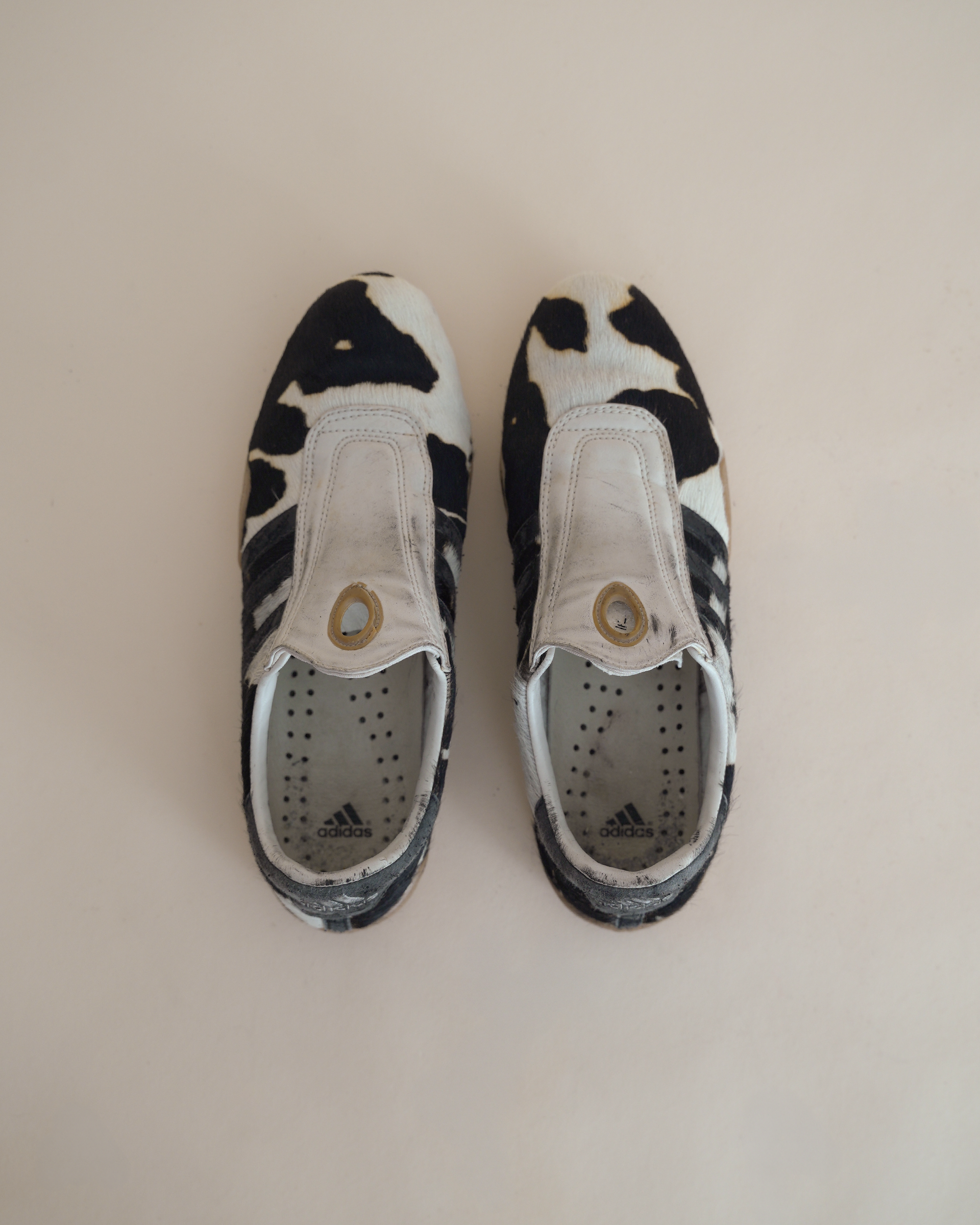 Adidas x Yohji Yamamoto Y-3 2003 “Mei” Calf-Hair Trainers.