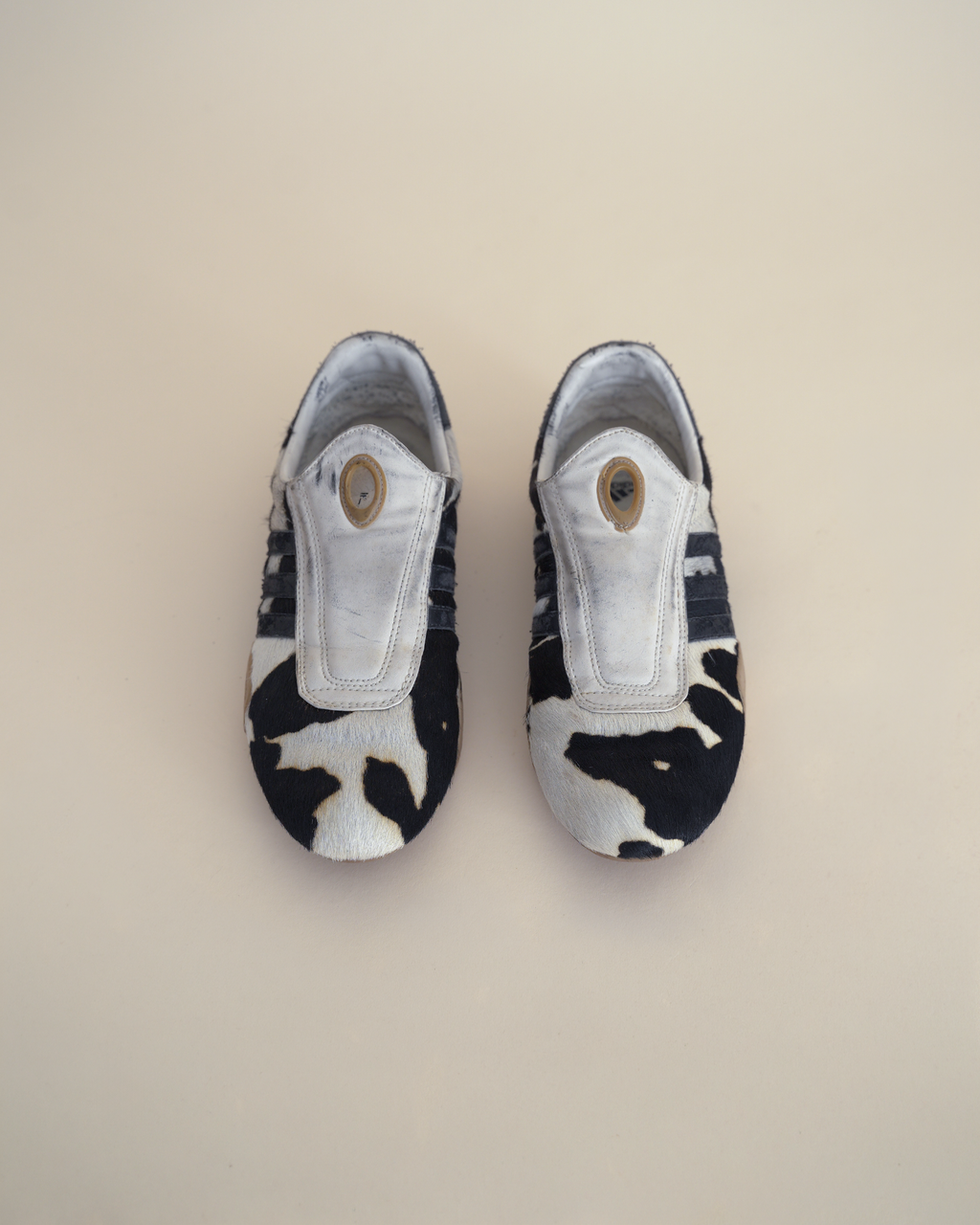 Adidas x Yohji Yamamoto Y-3 2003 “Mei” Calf-Hair Trainers.