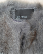 Yigal Azrouël Tiered Mixed Fur & Ostrich Feather Vest