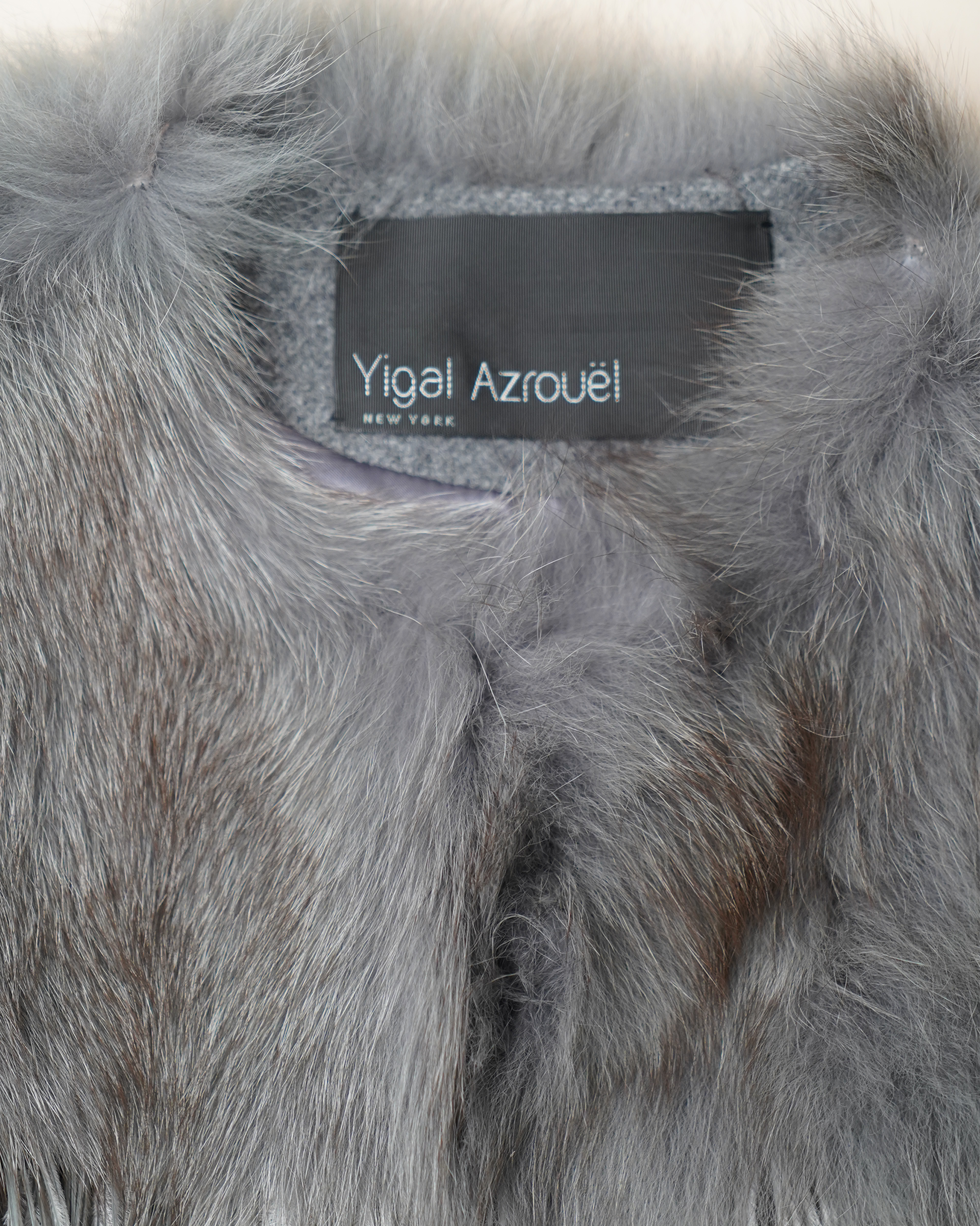 Yigal Azrouël Tiered Mixed Fur & Ostrich Feather Vest
