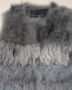 Yigal Azrouël Tiered Mixed Fur & Ostrich Feather Vest