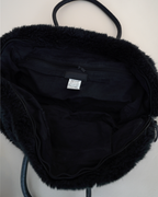 Y's by Yohji Yamamoto Faux-Fur Bowler Bag