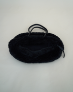 Y's by Yohji Yamamoto Faux-Fur Bowler Bag