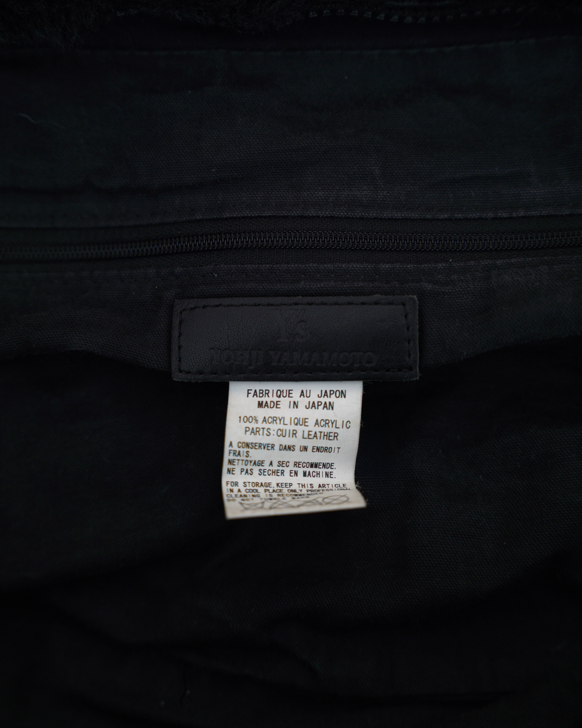 Y's by Yohji Yamamoto Faux-Fur Bowler Bag