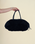 Y's by Yohji Yamamoto Faux-Fur Bowler Bag