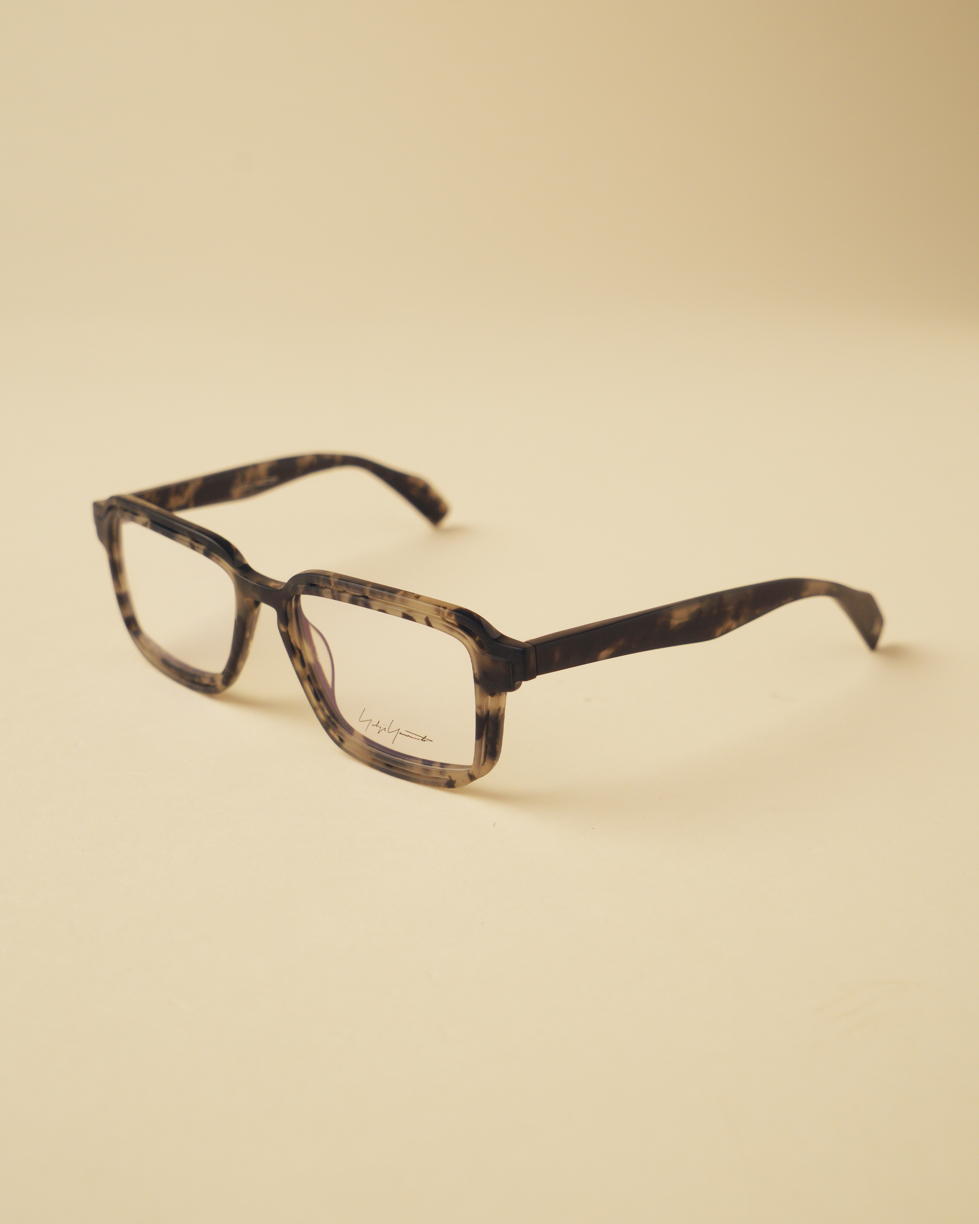 Yohji Yamamoto Sculpted Rectangular Optical Frames