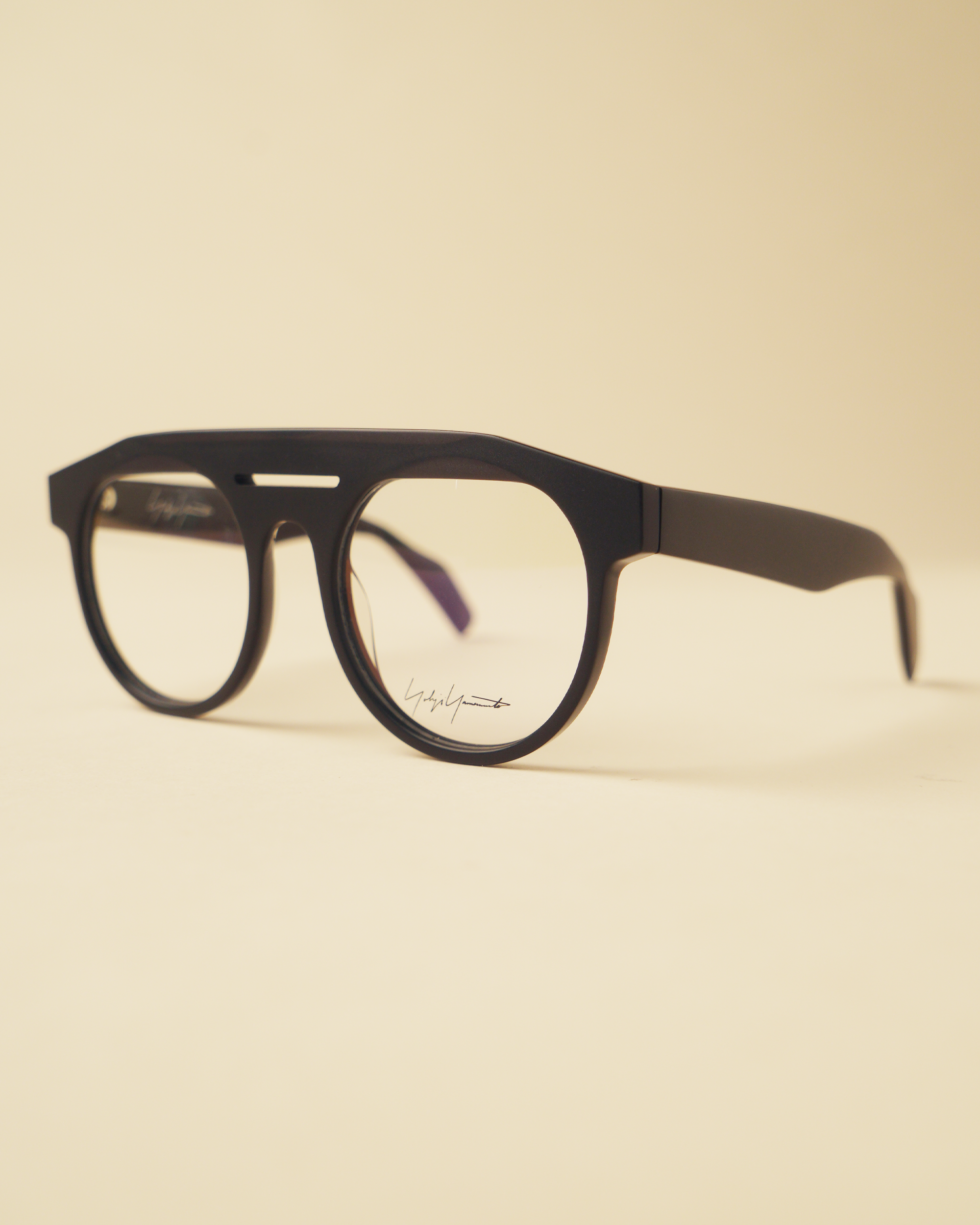 Yohji Yamamoto Floating Brow Round Optical Frames